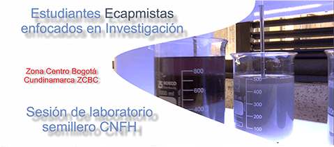 Estudiantes enfocados en Investigación - Sesión de laboratorio semillero CNFH