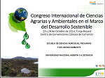  I Congreso Internacional de Ciencias Agrarias y Ambientales en el marco del desarrollo sostenible en Tunja