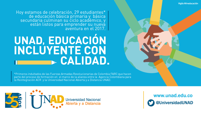 Primeros indultados de las FARC terminan estudios formales con la UNAD