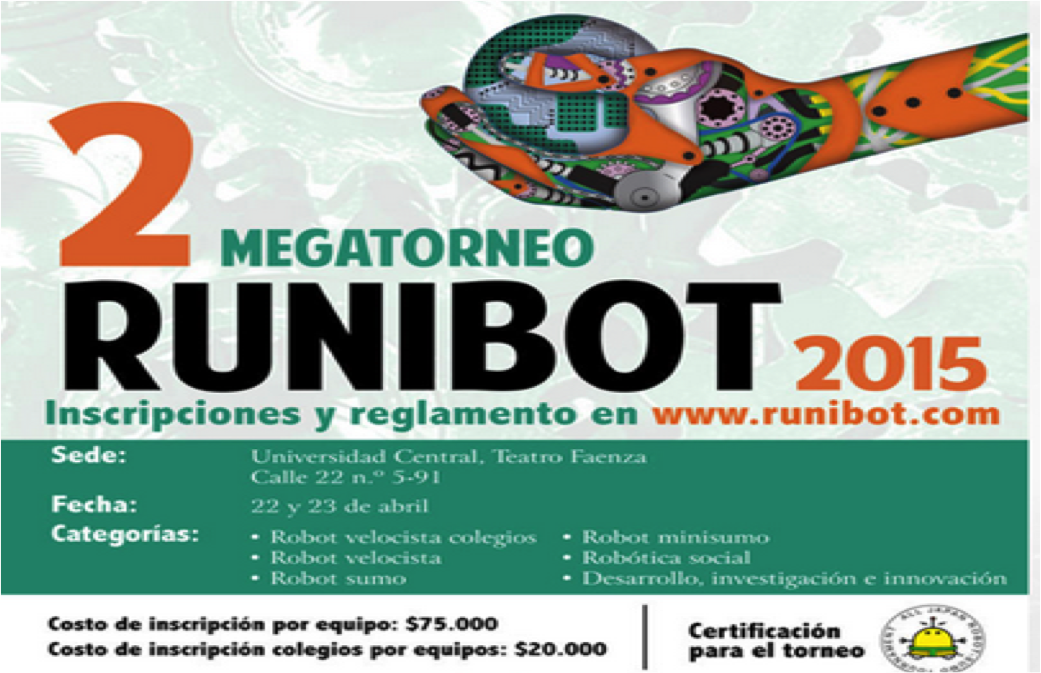 Participación del grupo de Robótica de la UNAD en RUNIBOT 