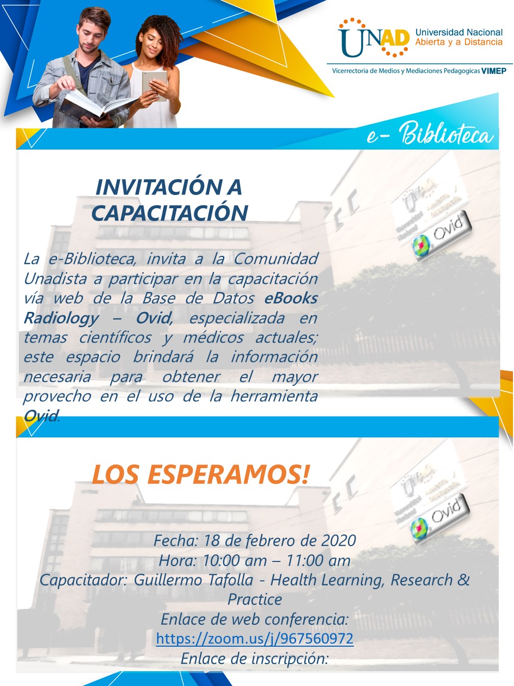 Capacitaciones virtuales Ovid