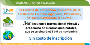 3er Encuentro Internacional Virtual y Académico de Ciencias Ambientales 