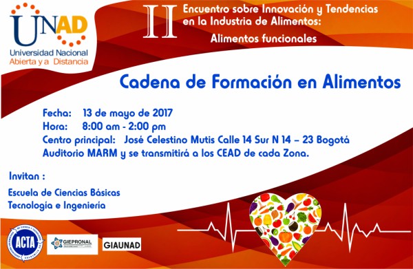 II Encuentro sobre Innovación y Tendencias en la Industria de Alimentos: alimentos funcionales