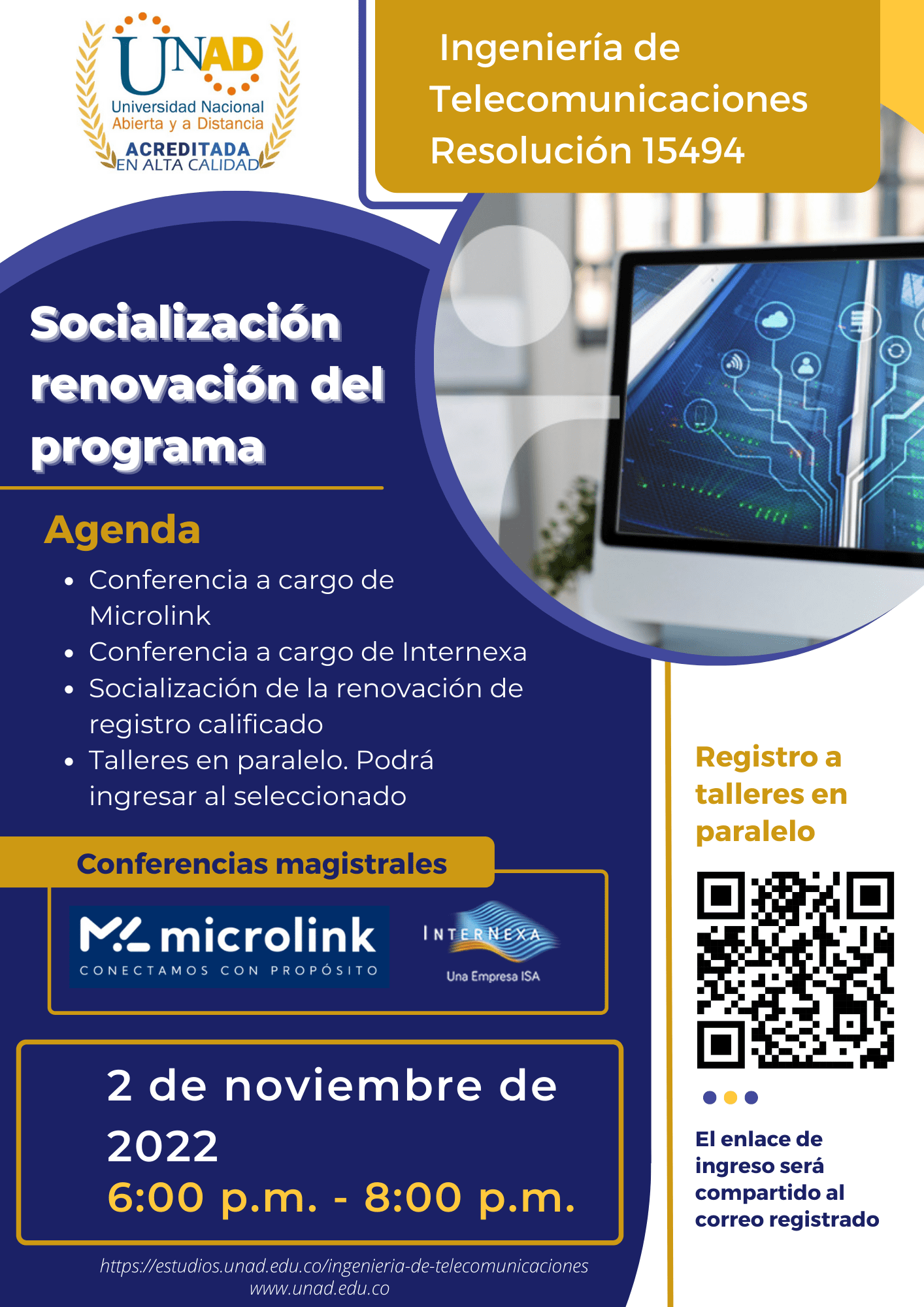 Socialización Ingeniería de Telecomunicaciones Res. 14594 1