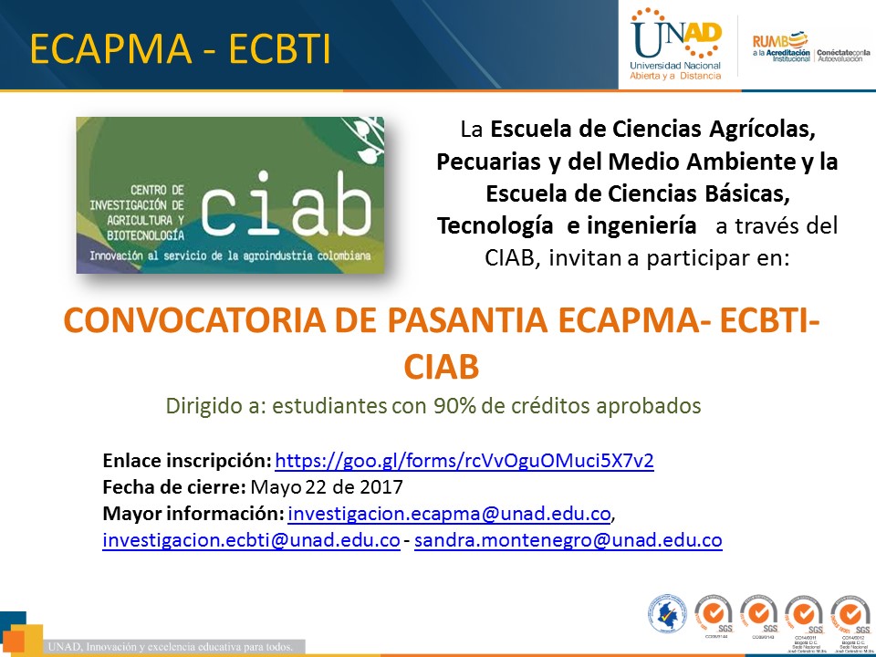 Convocatoria pasantia
