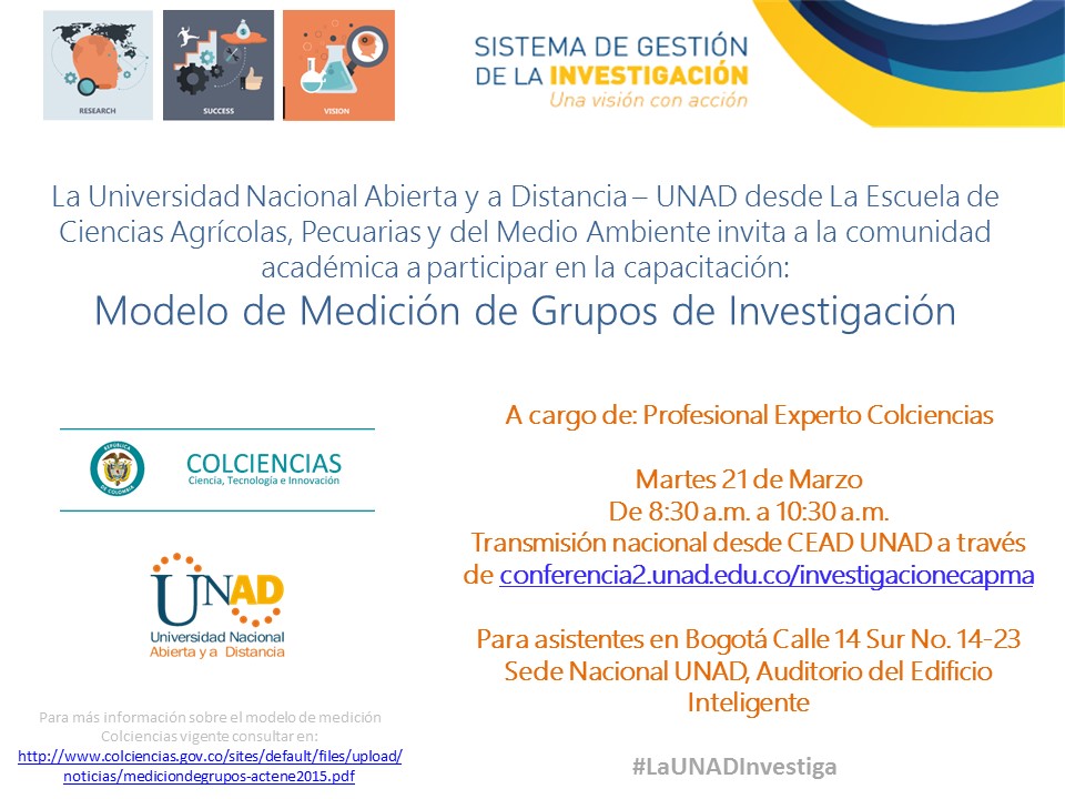 Capacitación Modelo de Medición de Grupos de Investigación - Colciencias