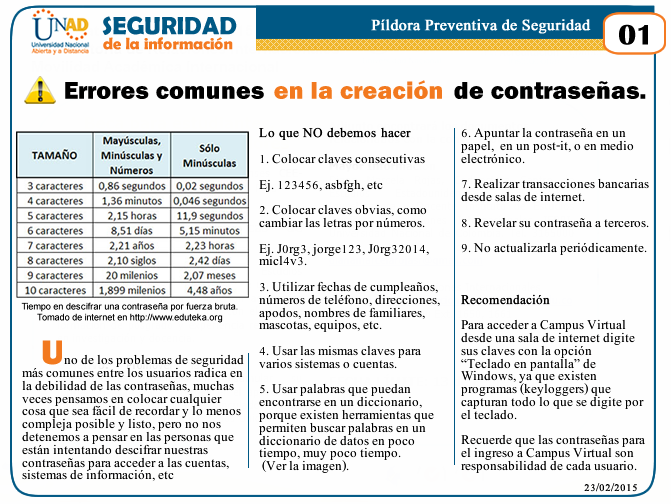 P Preventiva01 Errores en contraseas