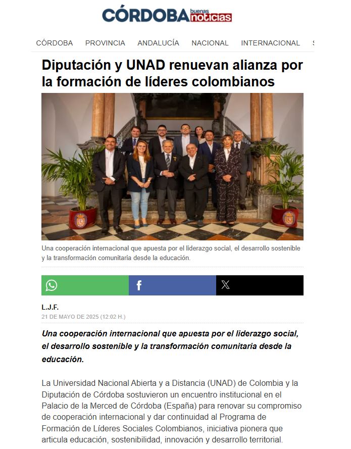 unad en medios españa cordoba