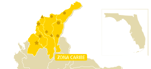 Cambio de Dirección en Zona Caribe